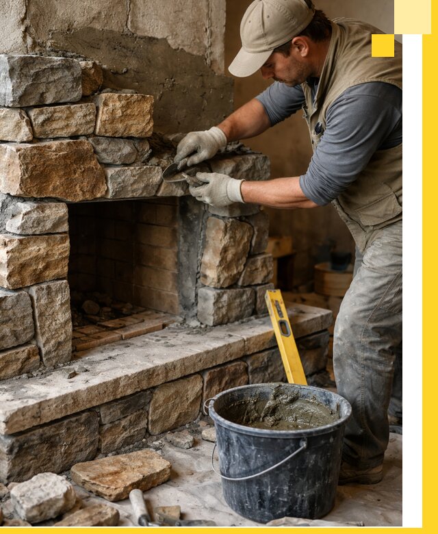 Изготовление и установка каменных каминов под ключ в Кирове