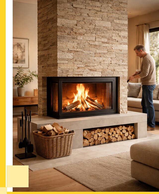 Дровяной камин под ключ в Кирове от 207240 р. | ЭриданКри