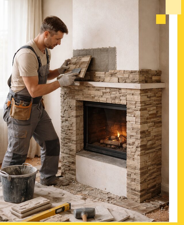 Изготовление и монтаж каминов для дома под ключ в Кирове