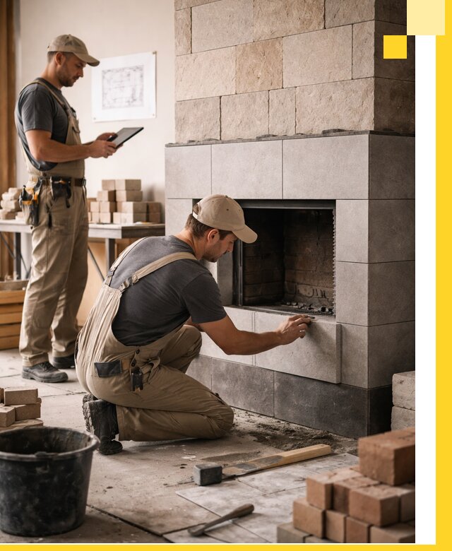 Индивидуальные проекты каминов и каминных систем в Кирове