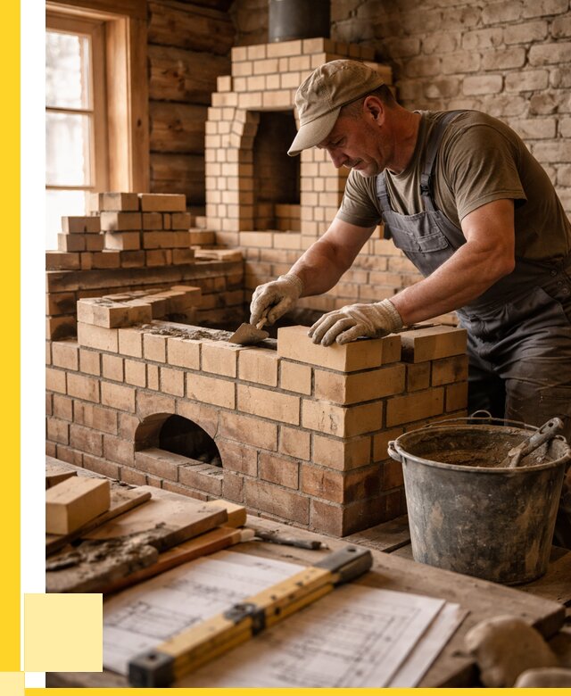 Кладка печей из кирпича в Кирове цены от 31086 р. - ЭриданКри