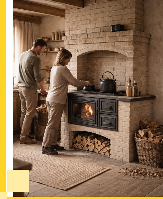 Печи с плитой в Кирове от 46629 р. | ЭриданКри — кирпичная печь