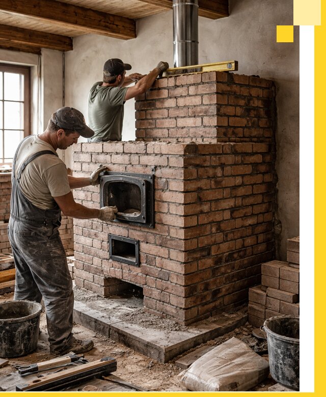 Печи для загородного дома под ключ в Кирове — монтаж и сервис