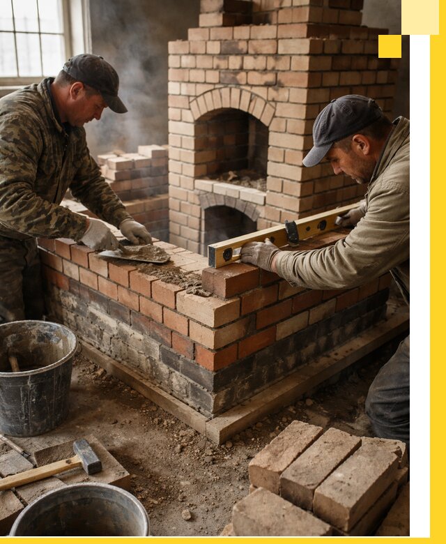 Изготовление и монтаж печей и каминов из кирпича в Кирове