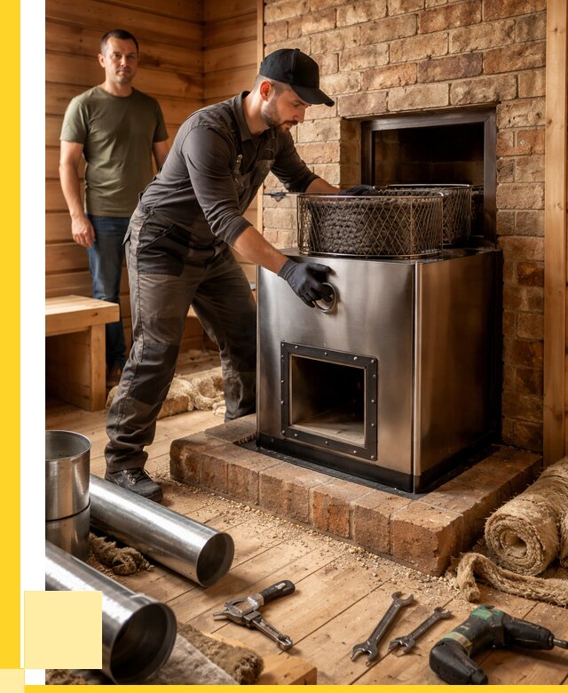 Монтаж банных печей под ключ в Кирове от 18652 р., ЭриданКри