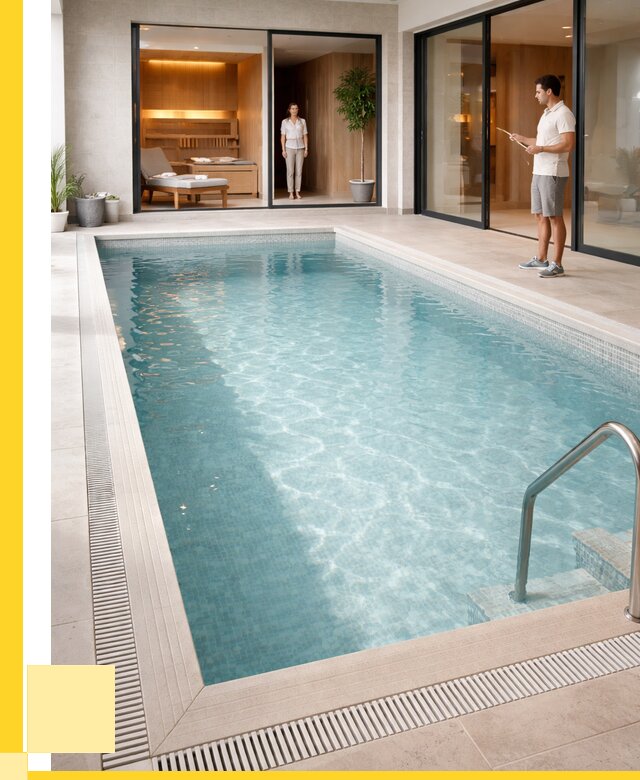 Отделка бассейна пленкой ПВХ в Кирове от 3627 р. - ЭриданКри