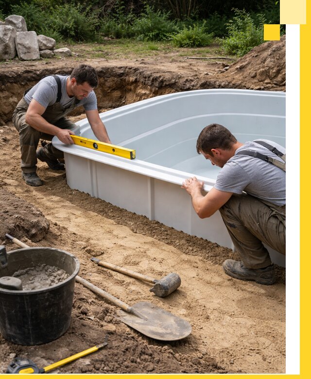 Производство и установка пластиковых бассейнов в Кирове под ключ