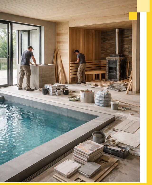 Проектирование и строительство бань с бассейном в Кирове