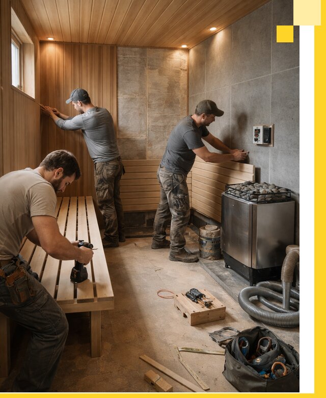 Сауны под ключ в Кирове, проектирование, строительство, отделка