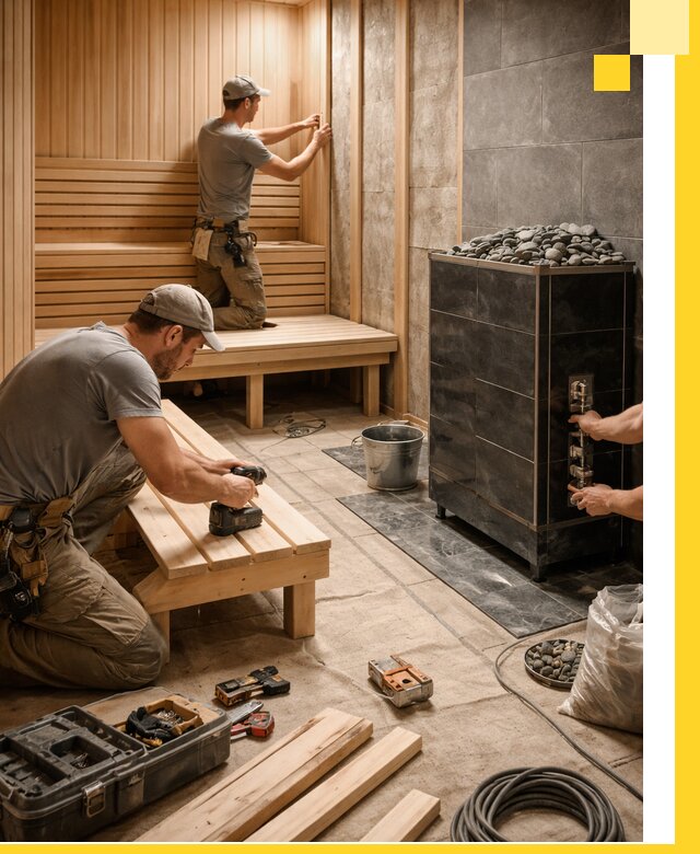 Дизайн и строительство интерьерных саун под ключ в Кирове