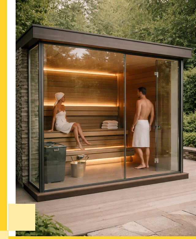 Сауна стеклянная и двери для сауны в Кирове от 259050 р. | ЭриданКри