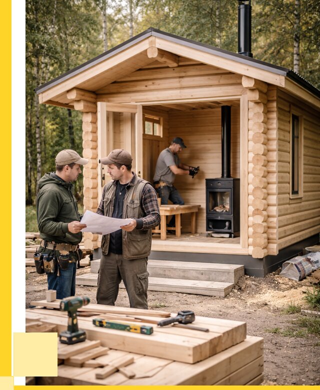 Монтаж бань под ключ в Кирове — от 207240 р. | ЭриданКри