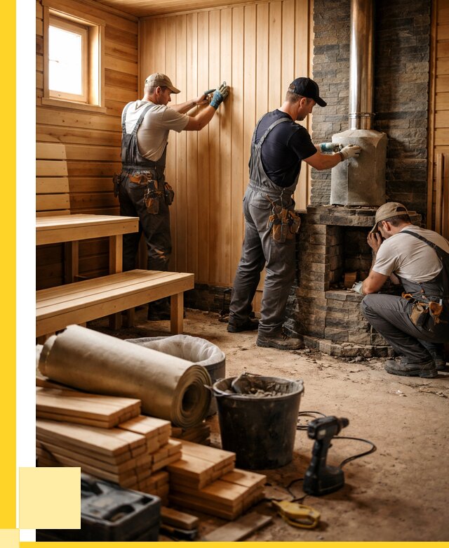 Ремонт бань под ключ в Кирове от 46629 р. | ЭриданКри