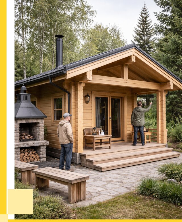 Деревянные бани под ключ в Кирове от 466290 р. | ЭриданКри