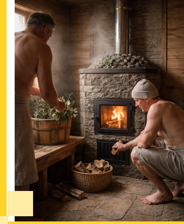 Банные печи под ключ в Кирове от 46629 р. | ЭриданКри кирпичная