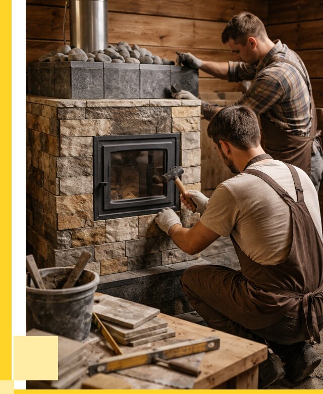 Облицовка банной печи в Кирове от 15543 р. | ЭриданКри