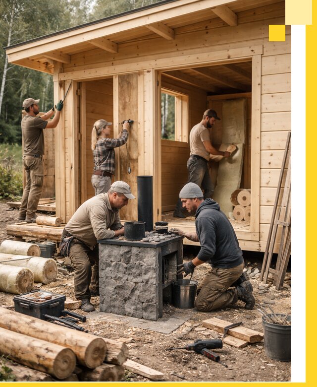 Купить баню под ключ в Кирове строительство монтаж отделка