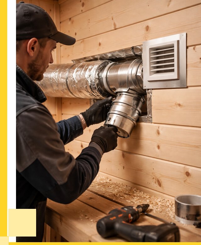 Монтаж вентиляции бани в Кирове от 12434 р. | ЭриданКри