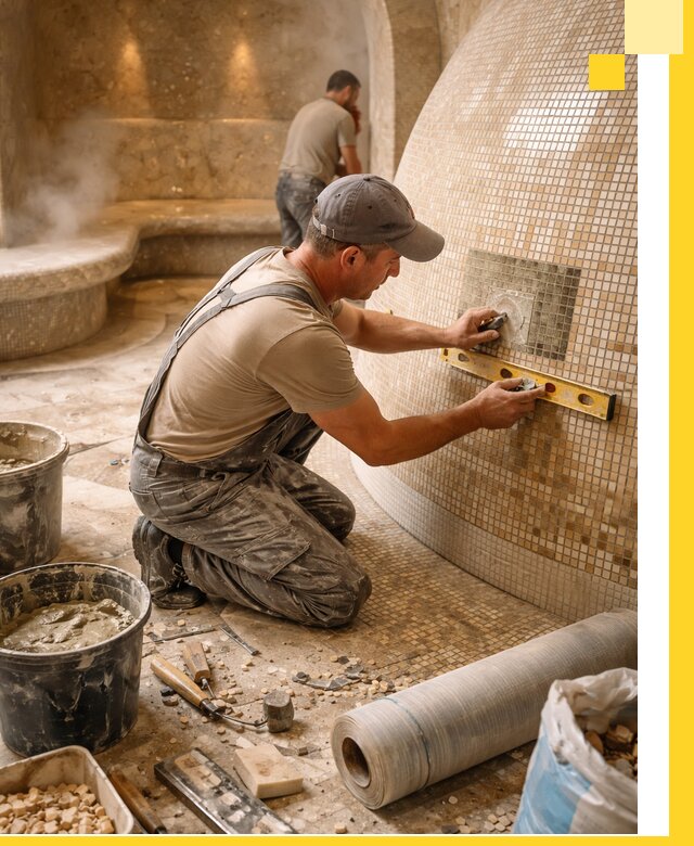 Хамам под ключ в Кирове: проектирование, строительство, отделка