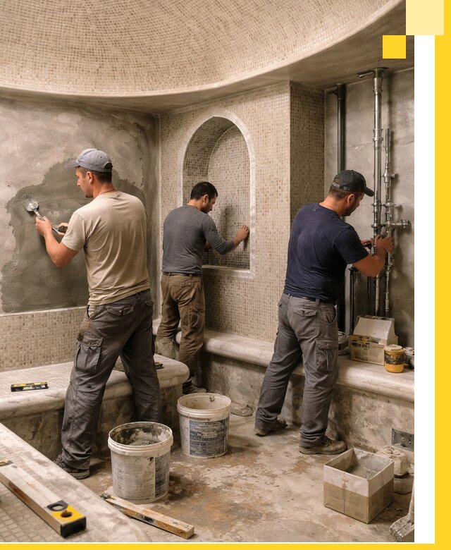 Профессиональный монтаж хамамов под ключ в Кирове с гарантией