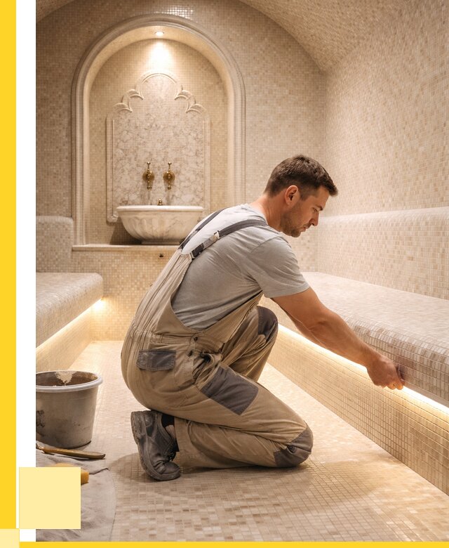 Отделка хамамов под ключ в Кирове от 5699 р. | ЭриданКри