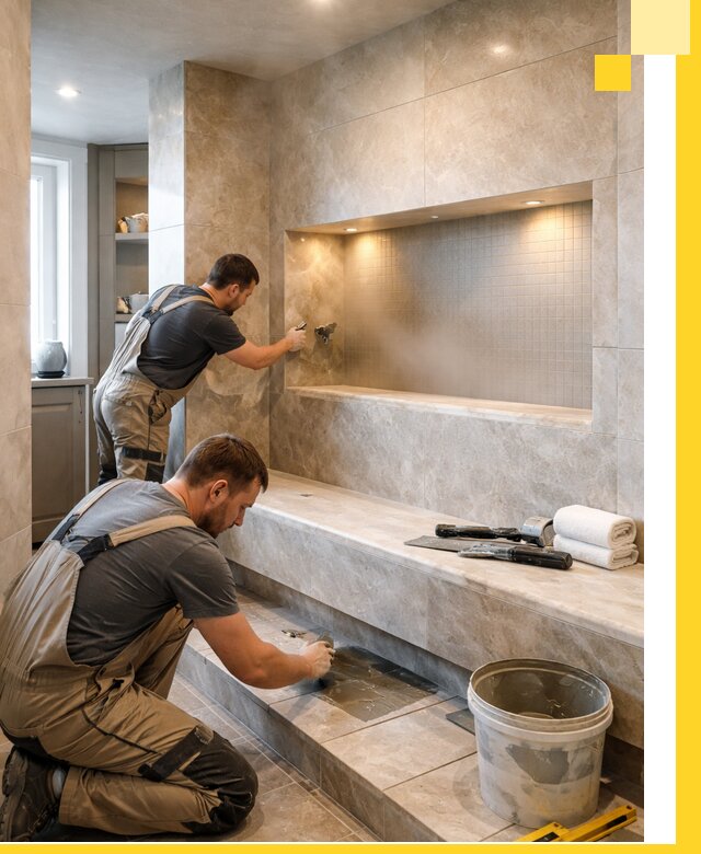 Профессиональное строительство хамама в квартире в Кирове