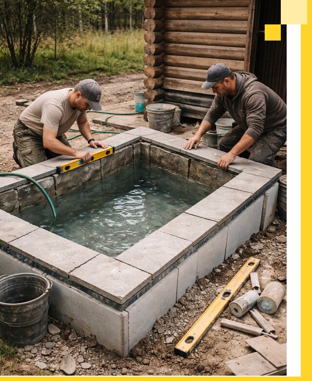 Изготовление и установка холодных купелей под ключ в Кирове